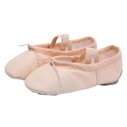 Holibanna Ballettschuhe Mädchen Weiche Stoffschläppchen Mit Geteilter Antirutschsohle Elastischem Riemen Für Yoga Tanzpraxis Leicht Atmungsaktiv Komfortabel von Holibanna