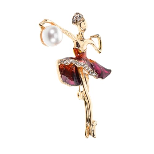 Holibanna Balletttänzerin Brosche für Mädchen Legierung mit Strass Abzeichen für Taschen Hüte und Outfits für Junge Ballettliebhaber Holibanna Balletttänzerin Brosche für Mädchen Legierung mit Strass Abzeichen für Taschen Hüte und Outfits für Junge Ballettliebhaber von Holibanna