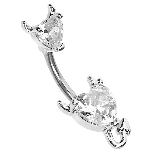 Holibanna Bauchnabelpiercing mit Teufelsdesign für Damen Hochwertiger Eleganter Nabelring für Strandpartys und Cosplay Einzigartiger Körper Schmuck für Frauen von Holibanna