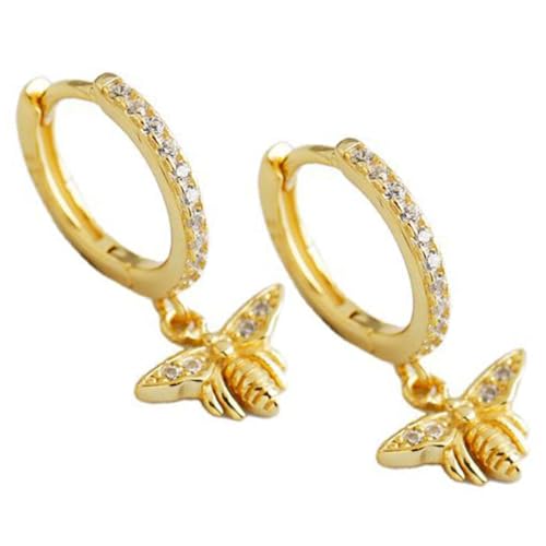 Holibanna Bienen Ohrringe Damen Creolen mit Insekten Design Leichte Statement Hoop Ohrringe Ästhetische Schmuckstücke für Hochzeit Party und Alltag Komfortabel und Hautfreundlich Holibanna Bienen Ohrringe Damen Creolen mit Insekten Design Leichte Statement Hoop Ohrringe Ästhetische Schmuckstücke für Hochzeit Party und Alltag Komfortabel und Hautfreundlich von Holibanna