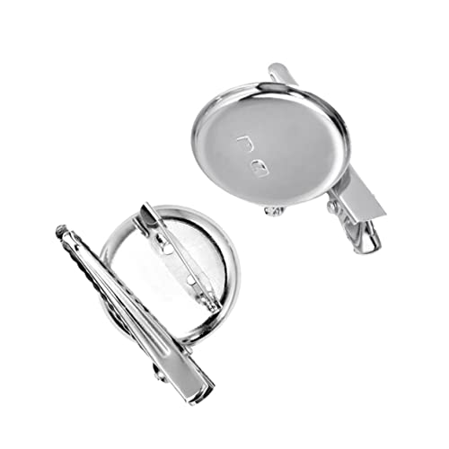 Holibanna Blanko Broschen Mit Krokodilklemme Eisenplatte DIY Basis Für Broschenherstellung Bastelzubehör Für Schmuckgestaltung von Holibanna