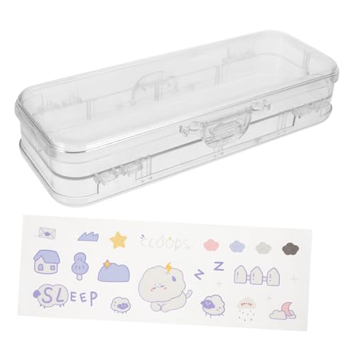 Holibanna 1stück Große Stiftebox Mit Großer Kapazität Transparente Aufbewahrungslösung Für Bleistifte Und Schreibwaren Praktische Organizer Für Schreibtisch Und Schule von Holibanna
