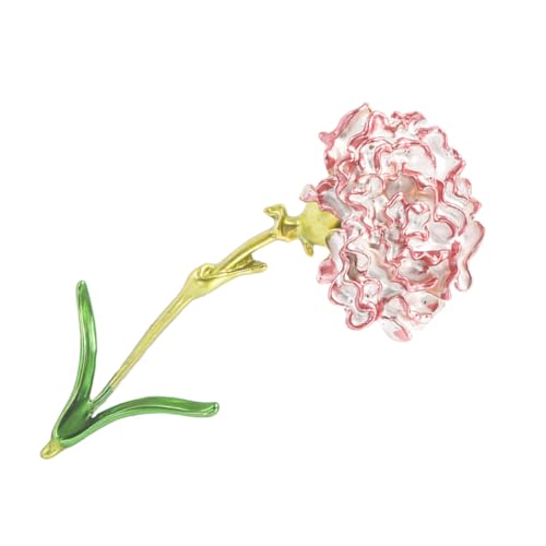Holibanna Blütenbrosche Anstecknadel im Carnation Design für Frauen Eleganter Schmuck für Kleidung Schals Cardigans für Familie Freunde von Holibanna