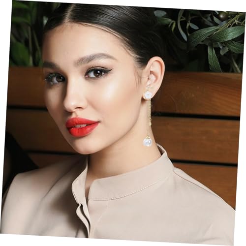 Holibanna Muschelohrringe Für Damen Lange Blumenohrringe Mit Baumelnden Quasten Aus Stoff Ohrringe Für Boho Blumenohrringe Für Alltag Und Abendveranstaltungen von Holibanna