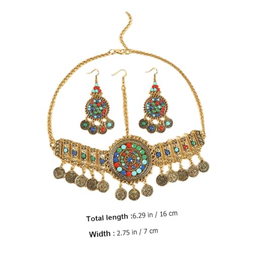 Holibanna Bohemian Schmuckset Damen Goldener Kopfschmuck und Ohrringe mit Strass Elegantes Trachtenschmuck Hochzeit Abschlussball Valentinstag und Festliche Anlässe Holibanna Bohemian Schmuckset Damen Goldener Kopfschmuck und Ohrringe mit Strass Elegantes Trachtenschmuck Hochzeit Abschlussball Valentinstag und Festliche Anlässe von Holibanna