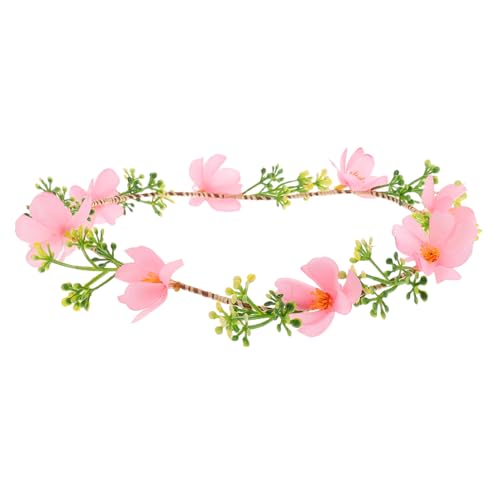 Holibanna Boho Blumenkranz Haarschmuck für Hochzeit Braut und Brautjungfern Romantisches Stirnband mit Künstlichen Blüten Eleganter Haarschmuck für Fotoshootings und Festliche Anlässe von Holibanna