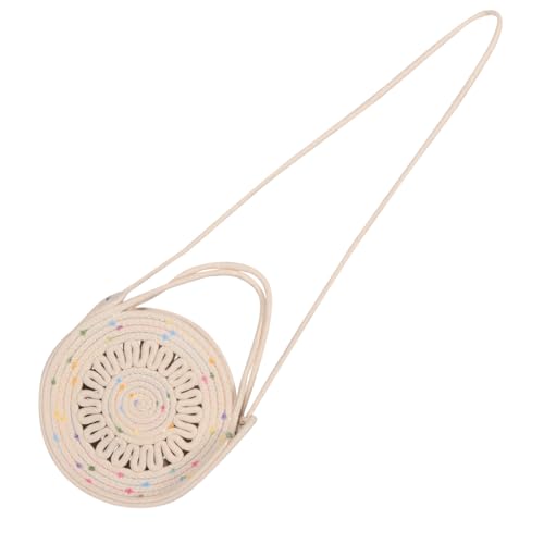 Holibanna Boho Crossbody Umhängetasche Baumwollseil Leicht Handgefertigt Mini Schultertasche für Damen Sommer Strand Reise Alltag Kompakt Modisch Individuell von Holibanna