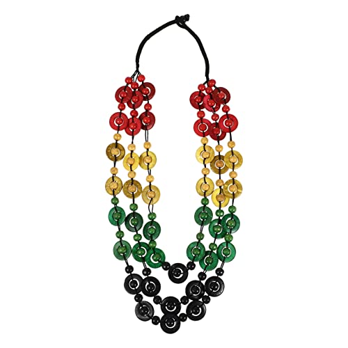 Holibanna Boho Halskette Damen Kokosnuss Schalen und Handgefertigten Holzperlen Strandmode Schmuck für Frauen und Mädchen Stilvolles Accessoire Muster von Holibanna