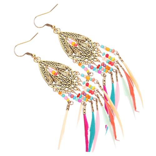 Holibanna Boho Quasten Ohrringe Damen Lange Quill Tropfen Ohrhänger Allergiefreier Legierungs schmuck Modisch Langlebig Stilvoll für Alltag und Geschenk Holibanna Boho Quasten Ohrringe Damen Lange Quill Tropfen Ohrhänger Allergiefreier Legierungs schmuck Modisch Langlebig Stilvoll für Alltag und Geschenk von Holibanna