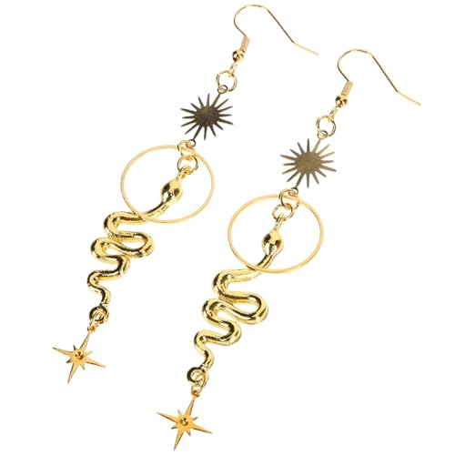 Holibanna Boho Snake Ohrstecker Damen Goldfarbene Kreative Modeschmuck Einzigartige Schlange Ohrstecker Geschenkidee für Alltag und Party Holibanna Boho Snake Ohrstecker Damen Goldfarbene Kreative Modeschmuck Einzigartige Schlange Ohrstecker Geschenkidee für Alltag und Party von Holibanna