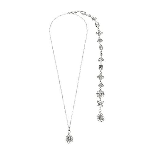 Holibanna Braut- Strass- Rückenkette Hintergrund Halskette Langer Anhänger Körperschmuck für Frauen Und ädchen von Holibanna