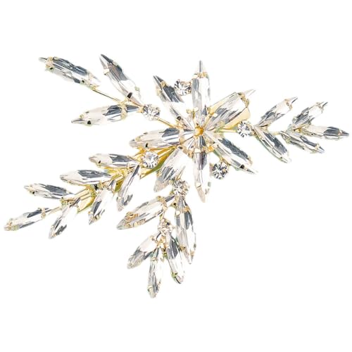 Holibanna Damen Metall Haarspangen Mit Strass Für Hochzeit Geburtstag Party Festivals Elegante Haarnadeln Kopfschmuck von Holibanna