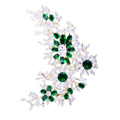 Holibanna Brosche für Damen Hängende Brosche zur Dekoration von Kleidung Schals oder Taschen Grün von Holibanna