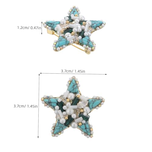 Holibanna Brosche mit Perle und Strass Langlebiger Anstecker für Damen Modischer Schalclip Schmuckaccessoire für Hemden Jacken Pullover für Strandpartys und Besondere Anlässe von Holibanna