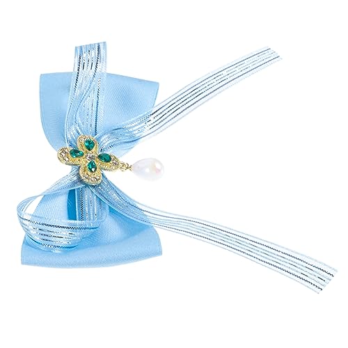 Holibanna Brosche mit Perlenanhänger Schleifen Design Süße Anstecknadel Modischer Schmuckpin für Damen Festes Haltesystem für Anzüge Partys Geschenkideen von Holibanna