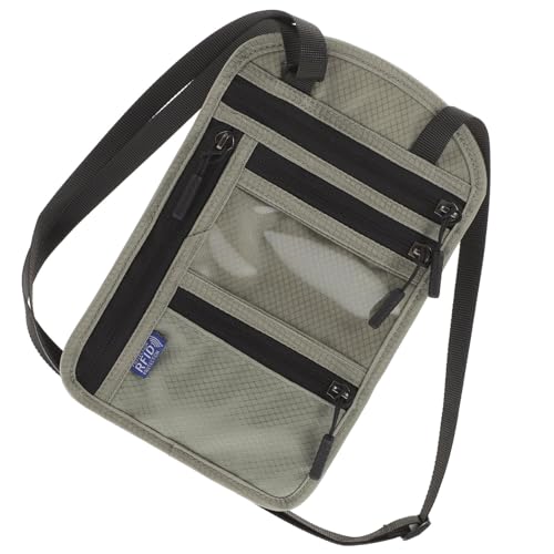 Holibanna Brustbeutel Reisebrieftasche Für Herren Damen Umhängetasche Reisepasstasche Mit RFID Schutz Für Pässe Karten Und Kleingeld Reisen Und Alltag von Holibanna