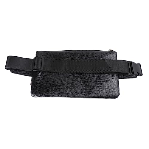 Holibanna Men Multifunktionale Vintage Bauchtasche wasserdichte Umhängetasche Für Reisen Sport Und Freizeit Schwarz Praktischer Fanny Pack Mit Verstellbarem Gurt Für Handy Geldbörse Und von Holibanna