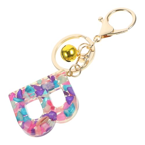 Holibanna Buchstaben Schlüsselanhänger Harz für Damen Langlebig für Autoschlüssel und Geldbörsen Trendige Schlüsselanhänger Dekoration von Holibanna