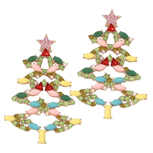 Holibanna Bunte Edelstein Ohrhänger Weihnachtsbaum Design Leichte Vielseitige Schmuck Drop Ohrringe für Damen Bling Valentines Day Accessoires Festliche Xmas Ohrstecker Holibanna Bunte Edelstein Ohrhänger Weihnachtsbaum Design Leichte Vielseitige Schmuck Drop Ohrringe für Damen Bling Valentines Day Accessoires Festliche Xmas Ohrstecker von Holibanna