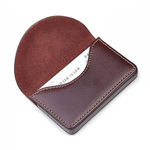 Holibanna Business Card Holder Aus Pu Magnetverschluss Für Herren Und Damen Eleganter Kartenorganizer Kaffee-Farbe Für Visitenkarten Kreditkarten Und Mehr von Holibanna