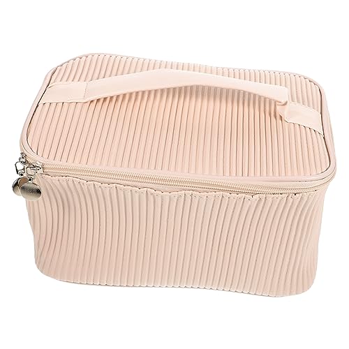 Holibanna Butter Toast Kosmetiktasche Reise-Make-up-etui Kosmetiktasche Für Damen Packwürfel Für Die Reise Reisekosmetiktasche Make-up-Organizer-Tasche Leichter Luxus Reisen Pu Creme von Holibanna