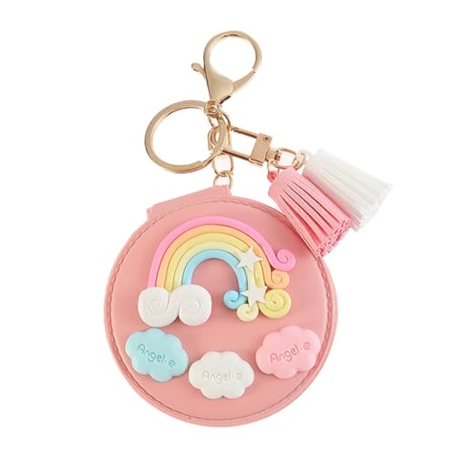 Holibanna Schlüsselanhänger Regenbogen Spiegel Kompakter Kosmetikspiegel Kleiner Taschenspiegel Mit Quasten Leicht Und Robust Für Mädchen Holibanna Schlüsselanhänger Regenbogen Spiegel Kompakter Kosmetikspiegel Kleiner Taschenspiegel Mit Quasten Leicht Und Robust Für Mädchen von Holibanna