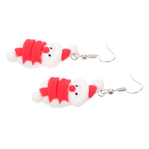 Holibanna Cartoon Schneemann Ohrringe Rot Kreative Weihnachts Ohrstecker Damen Stylische Schmuck Accessoires für Alltag Festliche Geschenkidee für Freundin Party und Winter Dekoration von Holibanna