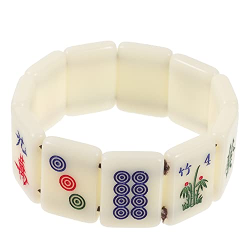 Holibanna Mahjong-armband Aus Robustem Kunststoff Verstellbares Elastizitätsarmband Schickes Handgelenkarmband Zum Verschenken Für Männer von Holibanna