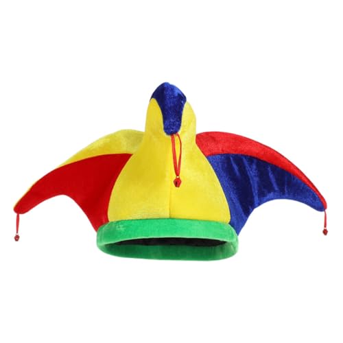 Holibanna Clownhut Mit Glöckchen Karnevals-clownhut Festival-clown Cosplay-kappe Glöckchen Clownhut Halloween-dekoration von Holibanna