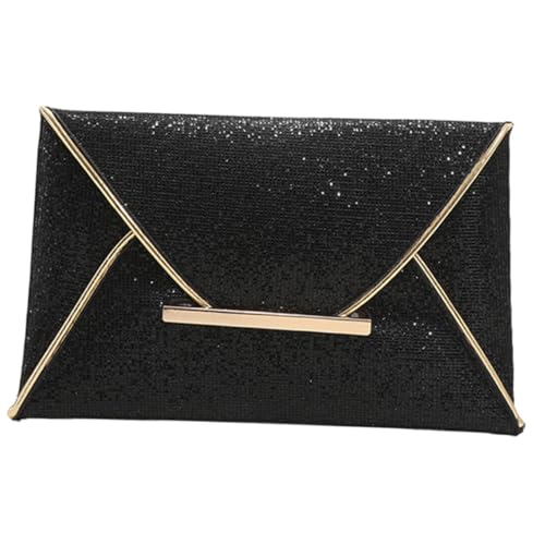 Holibanna Clutch Tasche für Damen Schwarze Handtasche Stilvolle Abendtasche für Hochzeiten Partys und Formelle Anlässe Minimalistisches Design für Essentials von Holibanna