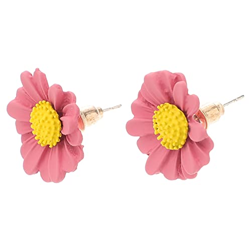 Holibanna Daisy Ohrringe Bolzen Tiny Ohrstecker Blumen Raupen Ohrring Pflanzen Ohr Schmuck für Frau Weibliche (Rosa) von Holibanna