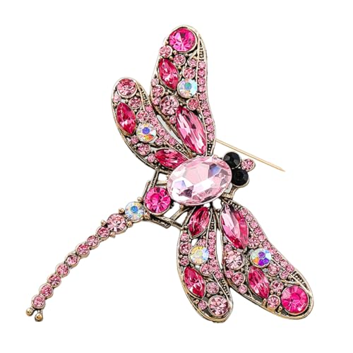 Holibanna Damen Brosche Dragonfly Anstecknadel Leichtem Legierungsmetall mit Funkelnden Strasssteinen Modischer Schmuck für Kleidung Vielseitig für Formelle und Outfits Geeignet von Holibanna