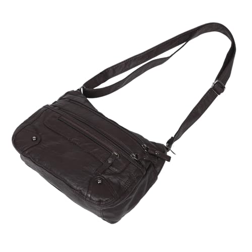 Holibanna Damen Crossbody Bag PU Schultertasche Großes Fassungsvermögen Verstellbarer Riemen Alltag Messenger Bag Modisch Vielseitig Elegant von Holibanna