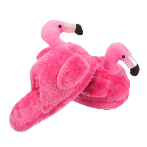 Holibanna Damen Flamingo Hausschuhe Flauschige Indoor Pantoffeln Weiche Warme Slipper mit Rutschfester Sohle Kuschelige Tier design Haus schuhe für Gemütliches Tragen Zuhause von Holibanna