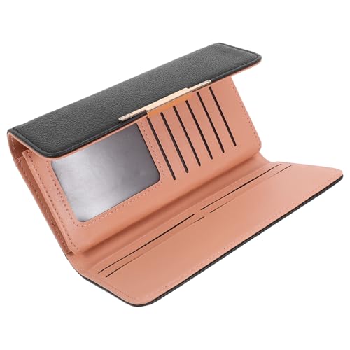 Holibanna Damen Geldbörse Pu- Lange Geldbörse Mit -Schutz Vielseitig Einsetzbar Für Bargeld Und Karten Design Mit Mehreren Fächern Für Gelegenheit von Holibanna