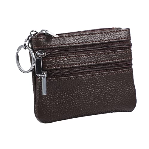 Holibanna Damen Geldbörse Aus Rindsleder Kleiner Tasche Mit Schlüsselanhänger Praktische Business Handtasche Tragbare Wickeltasche Für Alltag Und Reisen Stilvolle Kleingeldbörse in von Holibanna