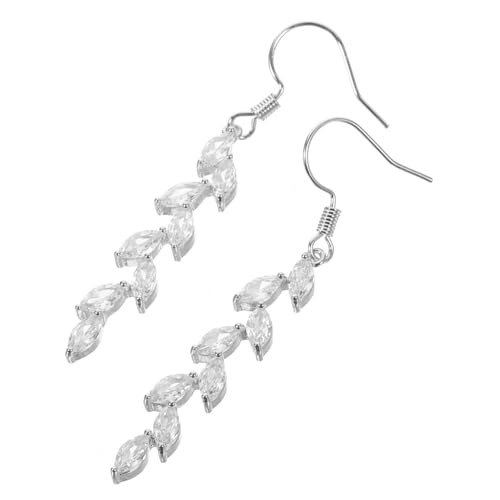 Holibanna Damen Ohrringe mit Quasten und Leichte Braut Ohrringe für Teenager Ohrhänger für Hochzeit Party und Alltag Versilbert Stilvoll und Komfortabel von Holibanna