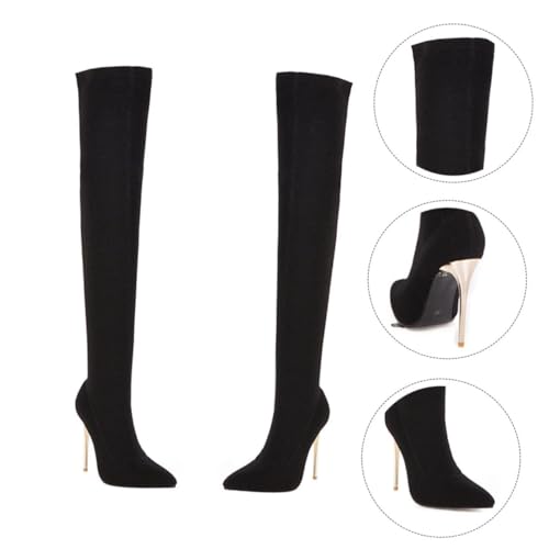 Holibanna Damen Overknee Stiefel mit Dünnem High Heel Rutschfeste Laufsohle Warmes Design für Herbst Winter Atmungsaktives Material Geeignet für Freizeit Party Arbeit und Outdoor Holibanna Damen Overknee Stiefel mit Dünnem High Heel Rutschfeste Laufsohle Warmes Design für Herbst Winter Atmungsaktives Material Geeignet für Freizeit Party Arbeit und Outdoor von Holibanna