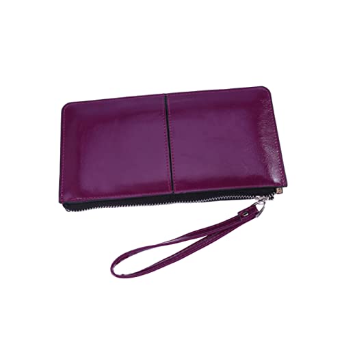 Holibanna Damen-geldbörse Mit Hoher Kapazität Robuster Reißverschluss Schnalle Clutch Lederverarbeitung von Holibanna