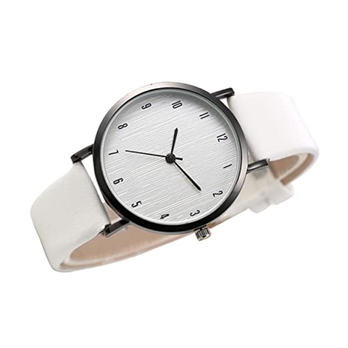 Holibanna Damen Uhr Mit Lederarmband Quarzuhr Mit Einfachem Design Und Holzoptik Verstellbar Für von Holibanna