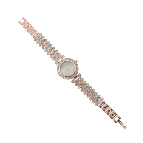 Holibanna Damenuhr Armbanduhr Damen Legierung Zarte Uhr Mit Dekoration Atmungsaktiv Anpassbar Für Anlässe Stilvolle Damenversorgung Uhr Für Frauen von Holibanna