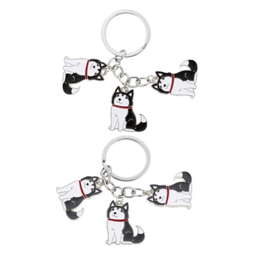 Holibanna 2stücke Hunde-Design Schlüsselanhänger Aus Elegante Schlüsselringe Für Hundeliebhaber Als Und Dekoration Für Taschen Und Husky von Holibanna
