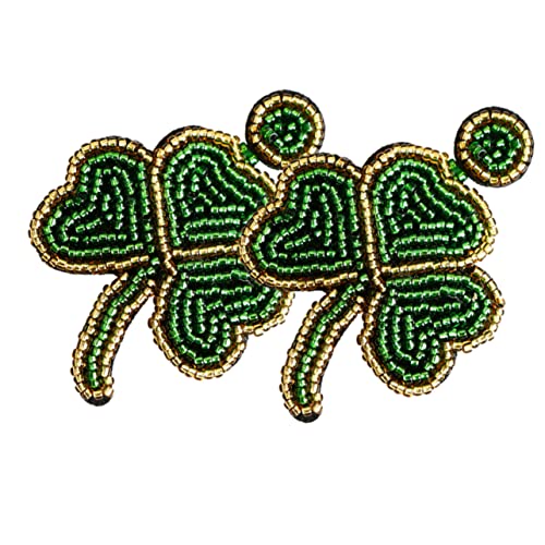 Holibanna Delikate Shamrock Ohrringe mit Handgewebten Perlen Herzförmige Ohrhänger für Damen und Mädchen Vergoldet Leichter Festival Style Langlebig und Komfortabel für Mehrere Ohrlöcher Holibanna Delikate Shamrock Ohrringe mit Handgewebten Perlen Herzförmige Ohrhänger für Damen und Mädchen Vergoldet Leichter Festival Style Langlebig und Komfortabel für Mehrere Ohrlöcher von Holibanna
