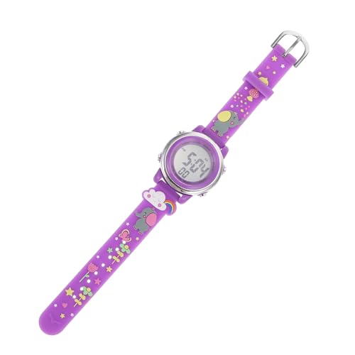 Holibanna Kinderuhr Mit 3D-Armband Elektronische Outdoor-Uhr Outdoor-dekor Cartoon-Armbanduhr Schöne Kinderarmbanduhr Laufende Uhr wasserdichte Kinderuhr Kinder Klar Kleinkind Schmücken Led von Holibanna