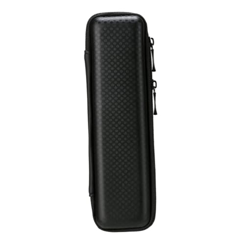 Holibanna Doppelte Reißverschluss Eva Federmäppchen Schwarz mit Netzfach und Elastischem Halter Kratzfestes Pflegeleichtes Schreibwarenetui Praktisches Stifteetui für Schule und Büro von Holibanna