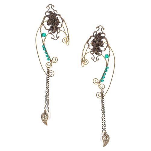 Holibanna Durchbohrte Ohrclips Fairy Ohrmanschetten Damen Komfortable Handgefertigte Ohrklemmen Hautfreundliche Elfenohrringe Passend Modische Ohrschmuck accessoires von Holibanna