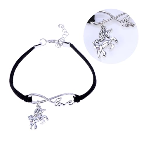 Holibanna Einhornseil Liebesbrief-armband Liebe Und Einhorn Armband Schmuck Weben von Holibanna