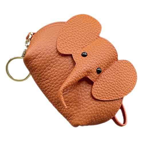Holibanna Kleine Elefanten-geldbörse Aus Leder Münzbörse Für Damen Kartenetui Süße Tasche Für Münzen Schlüssel Und Kleingeld von Holibanna