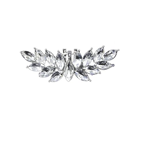 Holibanna Elegante Abnehmbare Schuhclips aus Legiertem Material mit Funkelnden Strasssteinen Brautschuh Buckles für Damen Vielseitige Dekoration für Flache Schuhe Sandalen und High Heels von Holibanna