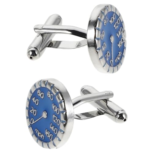 Holibanna Elegante Französische Manschettenknöpfe mit Einzigartigem Tachometer Design Stilvolle Business und Hochzeitsaccessoires für Herren Passend zu Französischen Hemden für Formelle von Holibanna